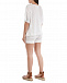 Белые шорты с отворотами 120% Lino | Фото 4