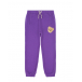 Фиолетовые спортивные брюки с патчем &quot;медвежонок&quot;  | Фото 1