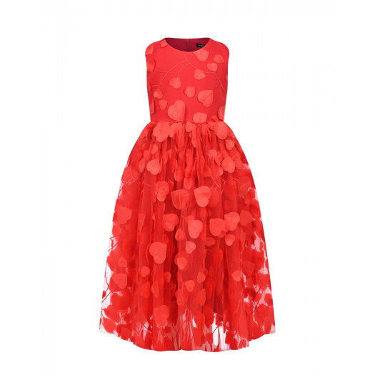 Красное платье с декором &quot;сердца&quot; Dan Maralex | Фото 1