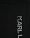 Черные бермуды с серым лого Karl Lagerfeld kids | Фото 3
