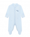 Голубой комбинезон с вышивкой Lyda Baby | Фото 1