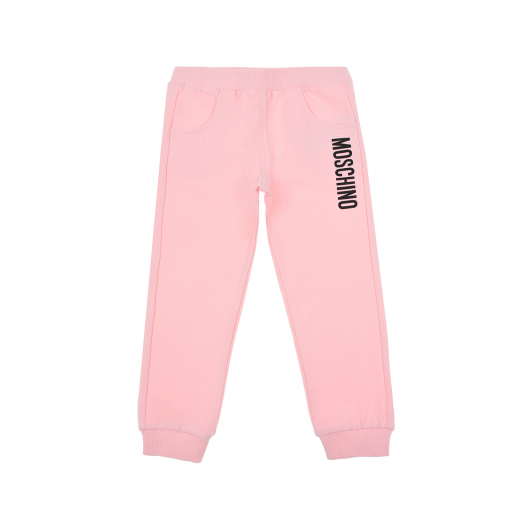 Розовые спортивные брюки с логотипом Moschino | Фото 1