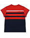 Красно-синяя футболка с логотипом Moschino | Фото 2