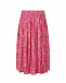 Розовая плиссированная юбка с цветочным принтом No. 21 | Фото 2