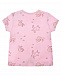 Розовая футболка с принтом &quot;морские черепахи&quot; Sanetta Kidswear | Фото 2