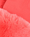 Варежки кораллового цвета с меховой отделкой Ploomlé | Фото 3