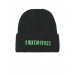 Черная шапка с зеленым лого Bikkembergs | Фото 1