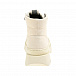 Ботинки на шнуровке с меховым язычком, молочные Brunello Cucinelli | Фото 3