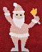 Носки новогодние Дед мороз с мешком подарков, красные Falke | Фото 2