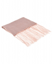 Розовый шарф с бахромой, 200x40 см