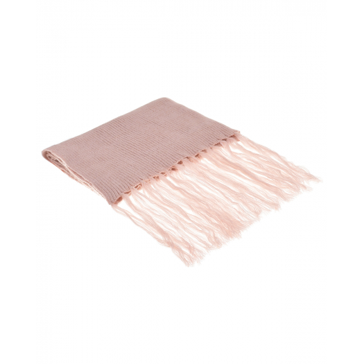 Розовый шарф с бахромой, 200x40 см Catya | Фото 1