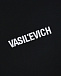 Черная футболка с контрастным лого VASILEVICH | Фото 3