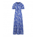 Платье с синим цветочным принтом Pietro Brunelli | Фото 1