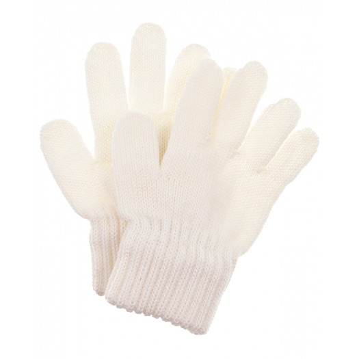 Белые базовые перчатки Catya | Фото 1