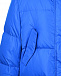 Синяя куртка-пуховик с меховой отделкой Yves Salomon | Фото 6