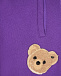 Фиолетовые спортивные брюки с патчем &quot;медвежонок&quot;  | Фото 3