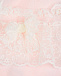 Розовый комбинезон с белой кружевной баской Aletta | Фото 3