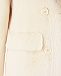 Пальто молочного цвета из эко-меха Parosh | Фото 8