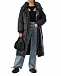 Стеганое двусторонне пальто, черное Yves Salomon | Фото 2