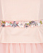 Розовое платье с цветочной отделкой Monnalisa | Фото 3