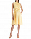 Желтое платье-рубашка без рукавов Pietro Brunelli | Фото 3