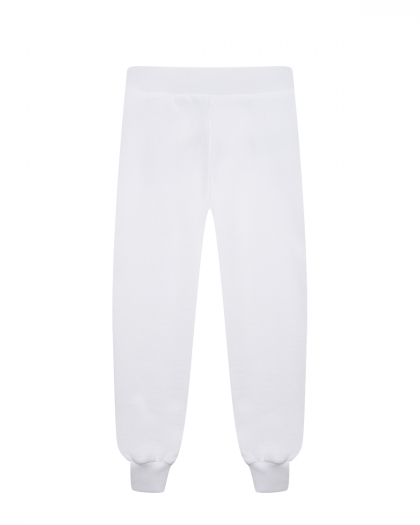 Спортивные брюки с принтом &quot;100% Pure Moschino&quot;, белые  | Фото 1