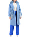 Голубое пальто с меховыми карманами в тон Blancha | Фото 3