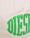 Бейсболка с зеленым лого, белая Diesel | Фото 3