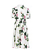 Белое платье с принтом &quot;розы&quot; Dolce&Gabbana | Фото 3