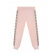 Розовые спортивные брюки с лампасами Guess | Фото 1