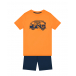 Пижама: оранжевая футболка и синие шорты Sanetta | Фото 1