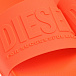Шлепки оранжевые с лого Diesel | Фото 6