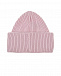 Розовая шапка бини с широким отворотом Regina | Фото 2