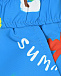 Синие шорты для купания с принтом &quot;пальмы&quot; Stella McCartney | Фото 3
