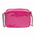 Розовая лаковая сумка с логотипом 19х12х7 см No. 21 | Фото 3