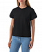 Черная футболка с фигурным срезом на рукавах Vivetta | Фото 5