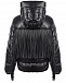 Черная куртка-пуховик с бахромой ADD | Фото 3