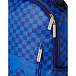 Синий рюкзак с принтом в клетку &quot;Акула&quot; SprayGround | Фото 5