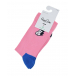 Розовые носки с принтом &quot;заяц&quot; Happy Socks | Фото 1