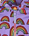 Сиреневая ветровка с принтом &quot;радуга&quot; Stella McCartney | Фото 3