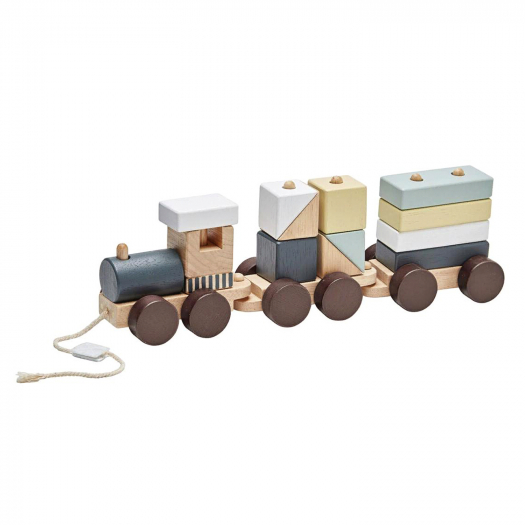Игрушка Деревянный поезд с блоками Kids Concept | Фото 1