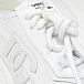 Белые кроссовки с лого в тон Dolce&Gabbana | Фото 6