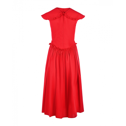 Красное приталенное платье Vivetta | Фото 1