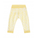 Желтые спортивные брюки с цветочным принтом Sanetta fiftyseven | Фото 1