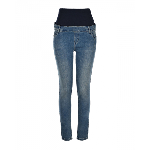 Синие джинсы для беременных skinny fit Attesa | Фото 1