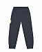 Синие спортивные брюки с декором &quot;герб&quot; Dolce&Gabbana | Фото 2