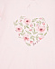 Светло-розовая ночная рубашка с принтом &quot;сердце&quot; Story Loris | Фото 3