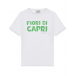 Белая футболка с принтом &quot;Fiori di Capri&quot; Les Coyotes de Paris | Фото 1