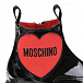 Лаковые ботинки с красным сердцем и логотипом Moschino | Фото 7