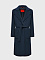 Пальто шерстяное с поясом, синий
